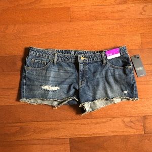 Mossimo Denim Distressed Short Shorts